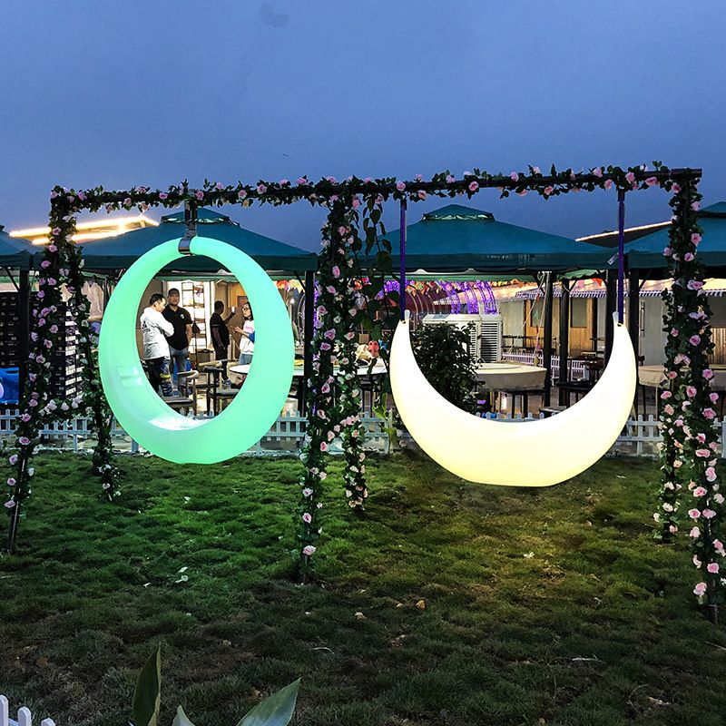 outdoor acrylic swing with LED