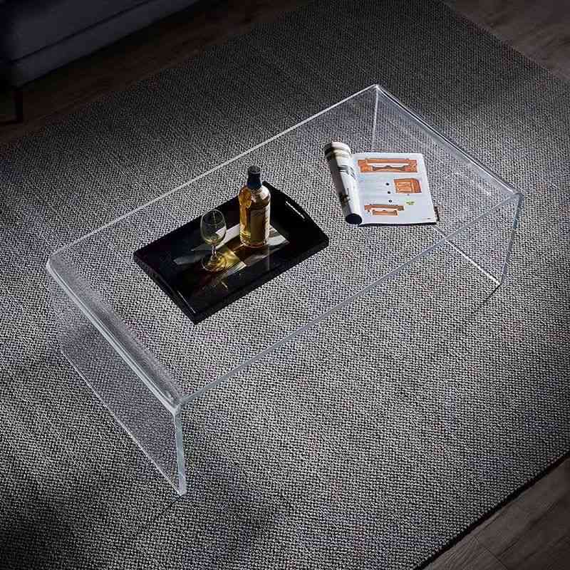 acrylic movable coffee table