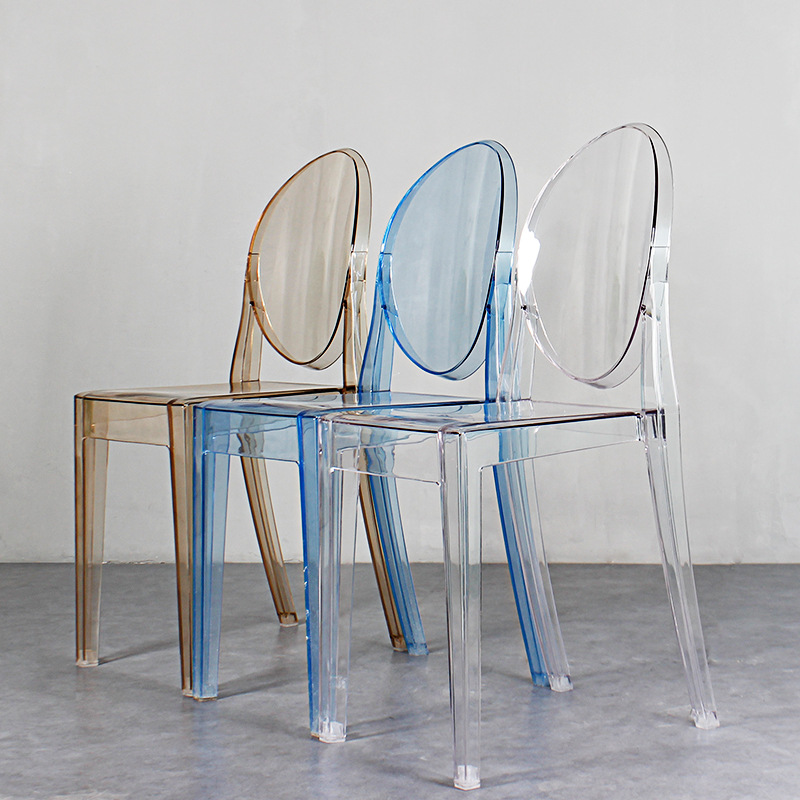 multiple colour acrylic dining chair