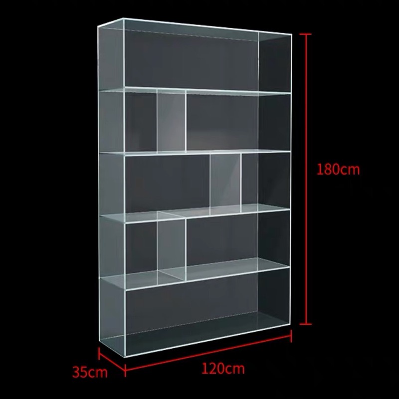 acrylic floor storage display cabinet