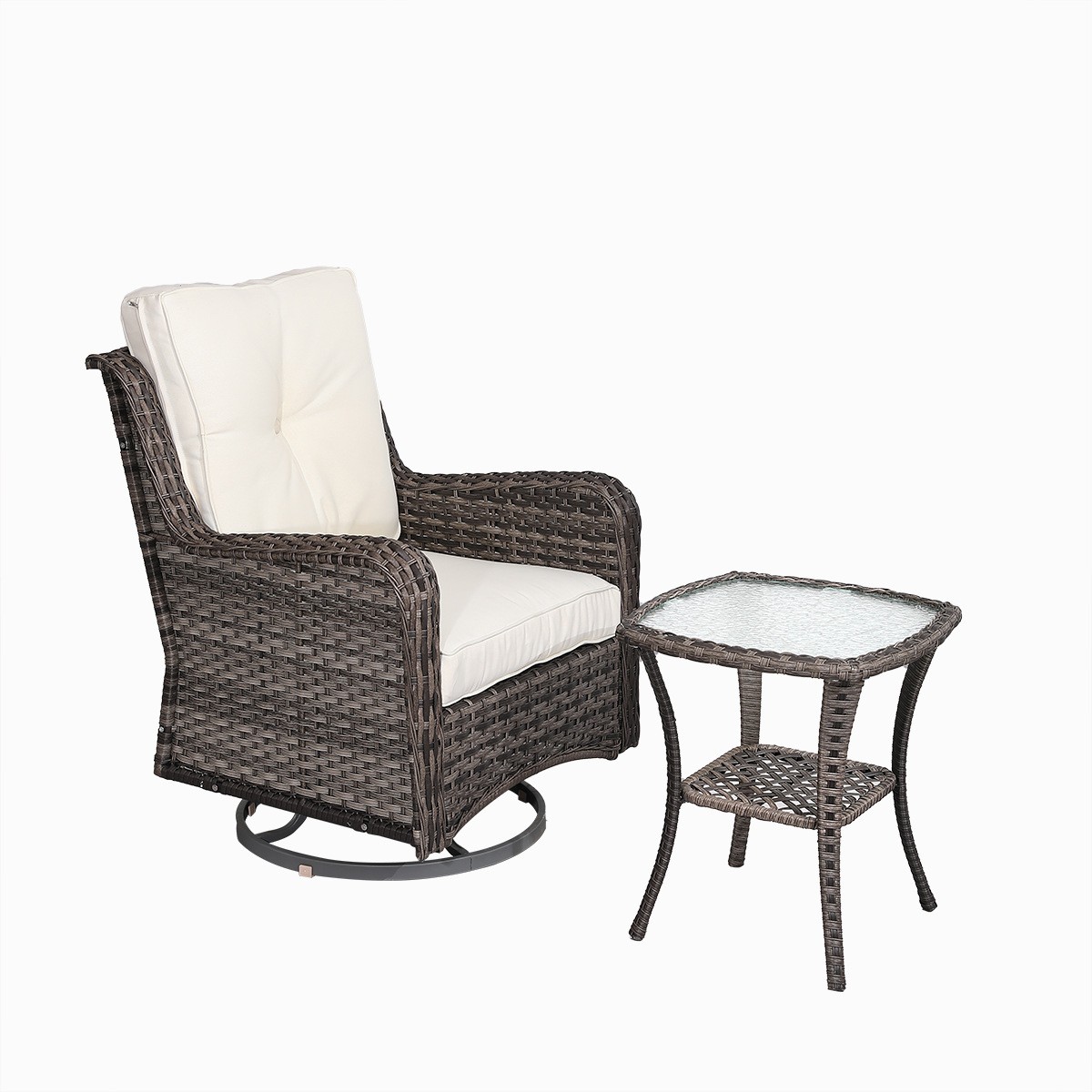 single rattan sofa chair