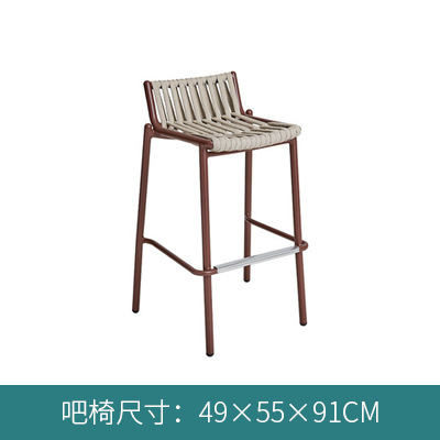 Customized Courtyard Terrace Rattan Chair Set